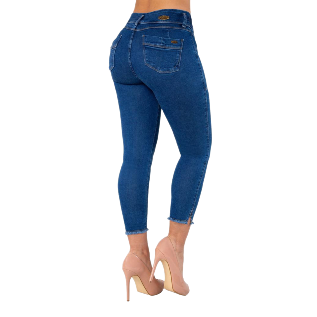 BUTT LIFTING JEANS DEEP BLUE TK464