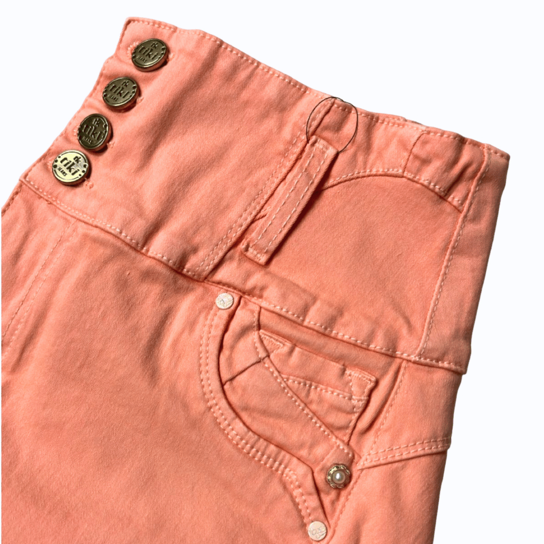 BUTT LIFTING JEANS PEACH PINK TK461