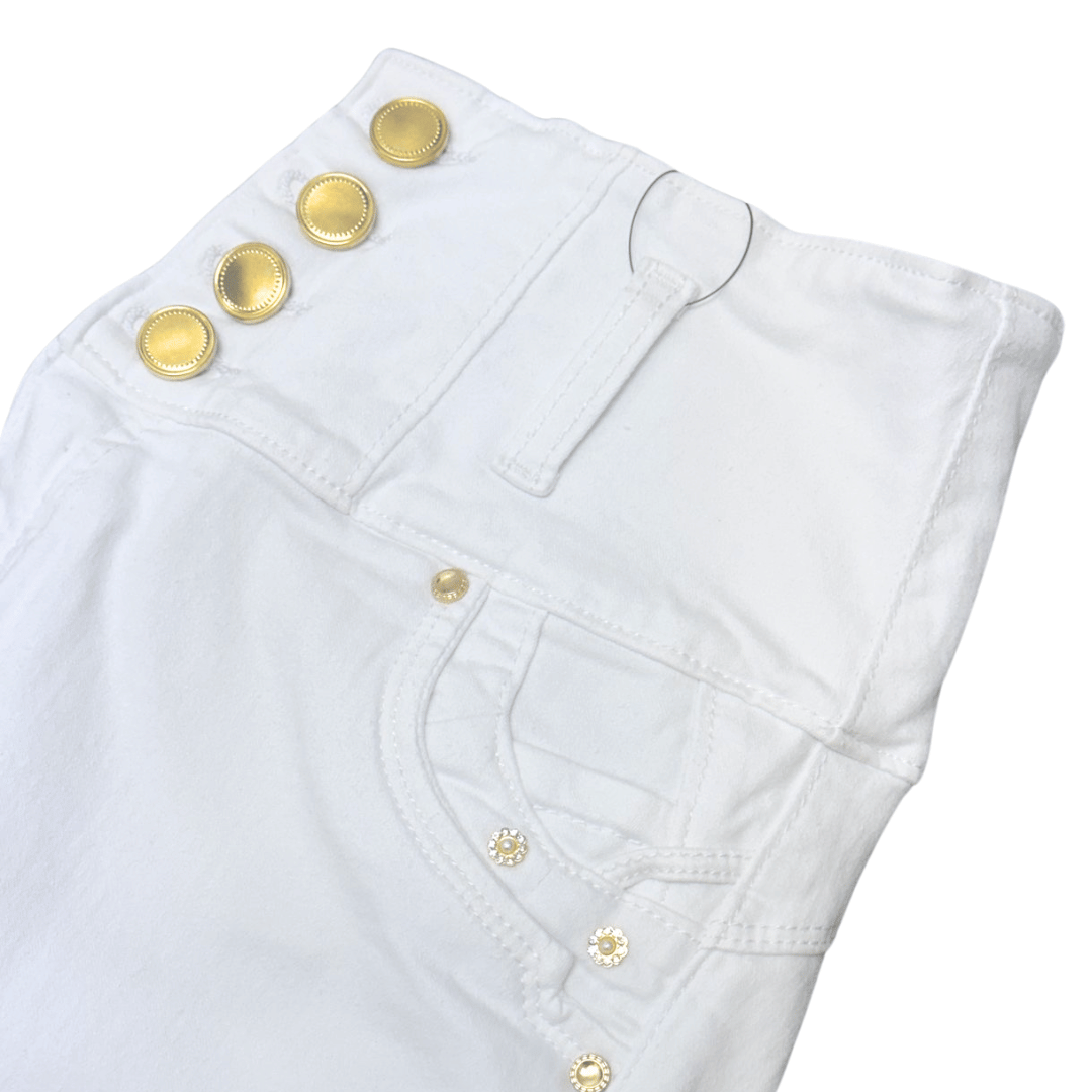 BUTT LIFTING JEANS WHITE TK364