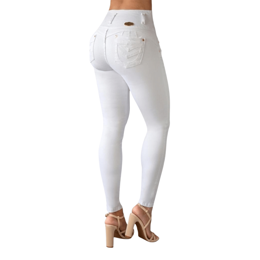 BUTT LIFTING JEANS WHITE TK392