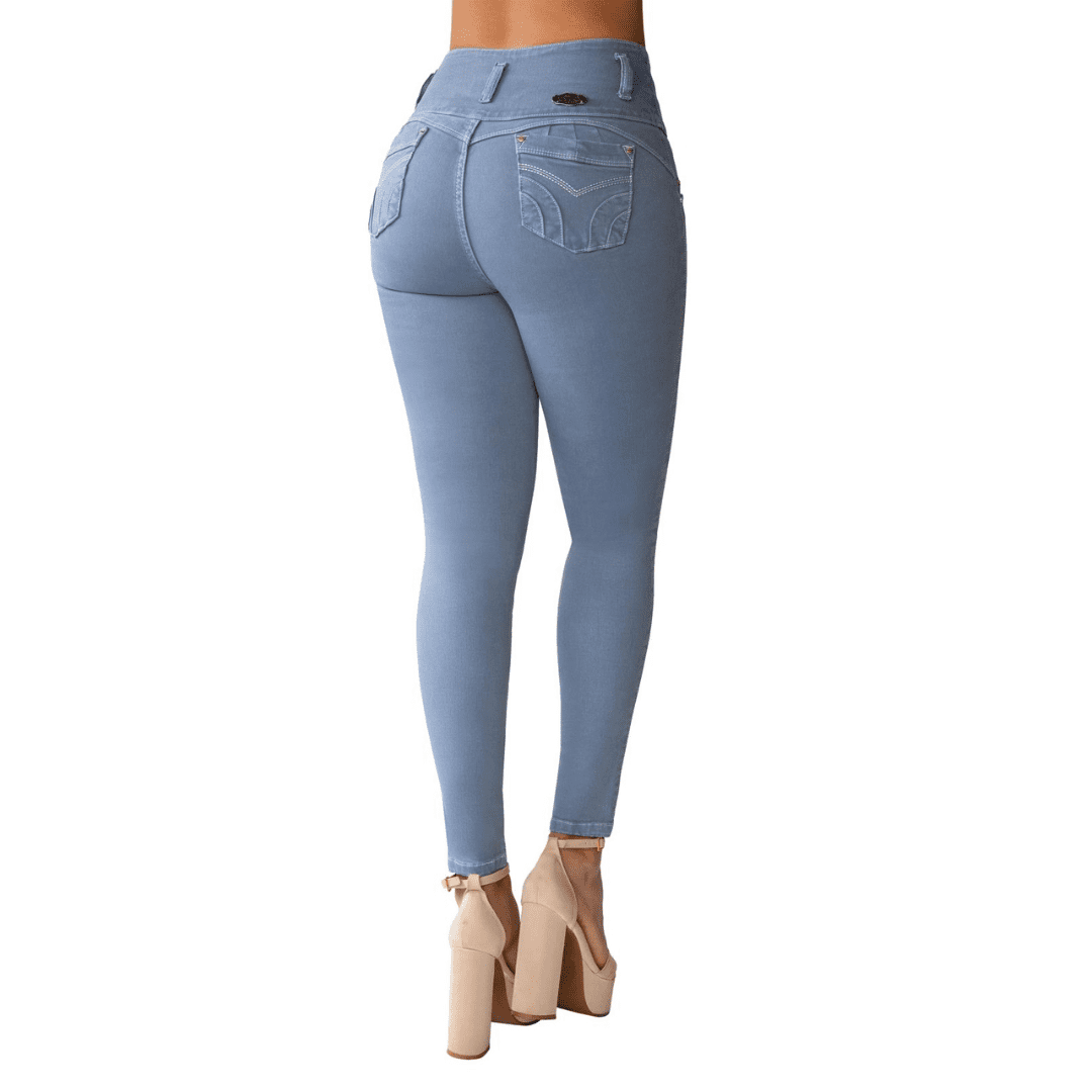 BUTT LIFTING JEANS GRAY BLUE TK530