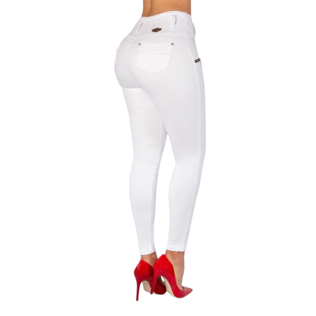 BUTT LIFTING JEANS WHITE TK486