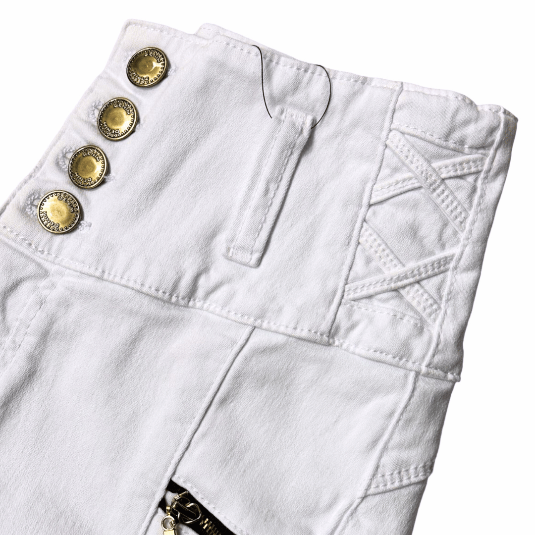 BUTT LIFTING JEANS WHITE TK486