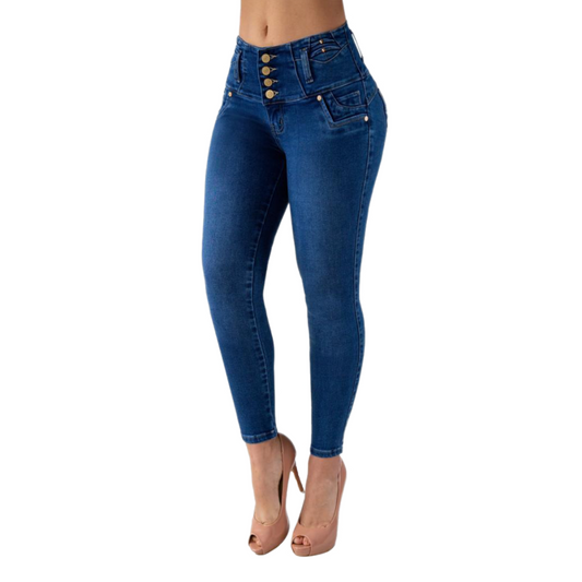 BUTT LIFTING JEANS DARK BLUE TK415