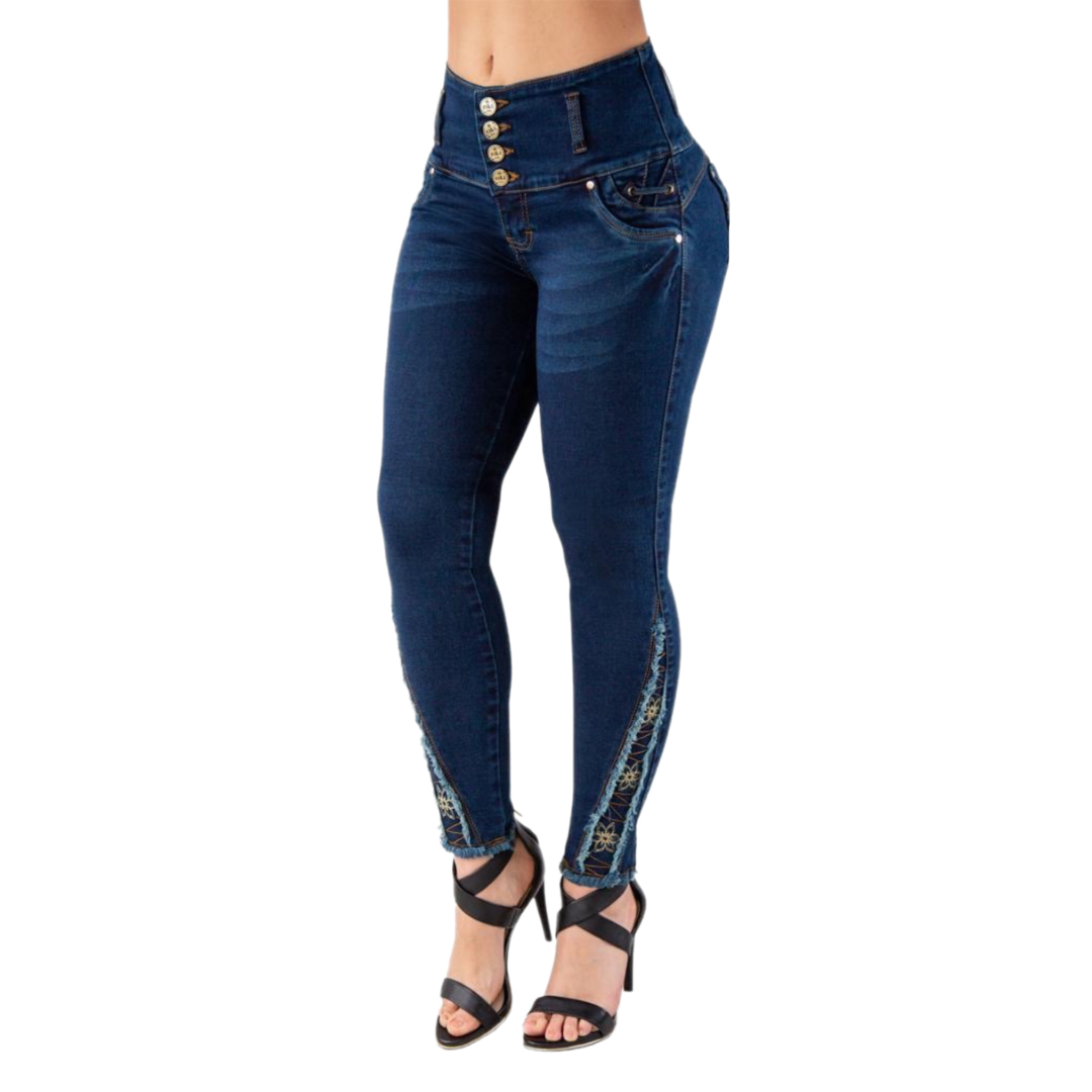 BUTT LIFTING JEANS DARK BLUE TK414
