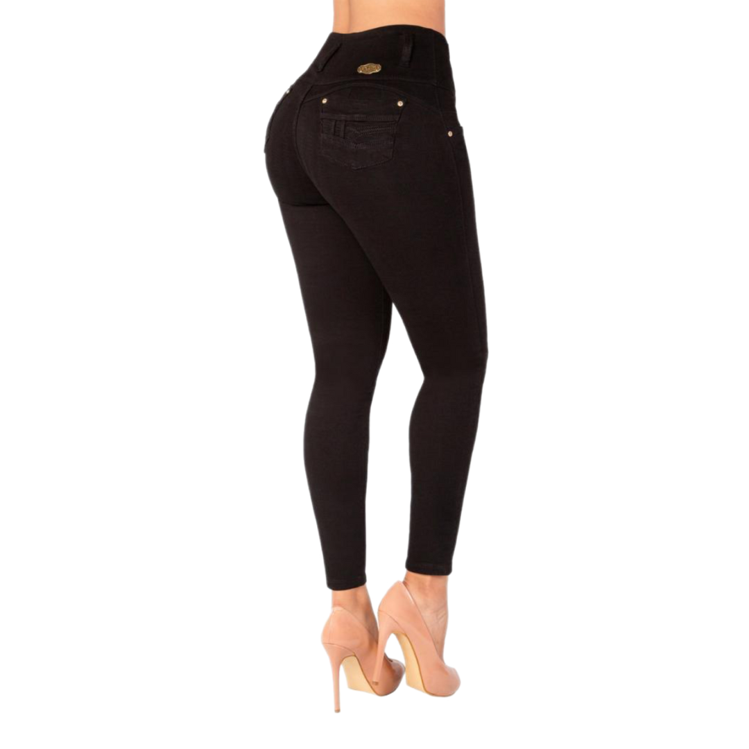 BUTT LIFTING JEANS BLACK TK485