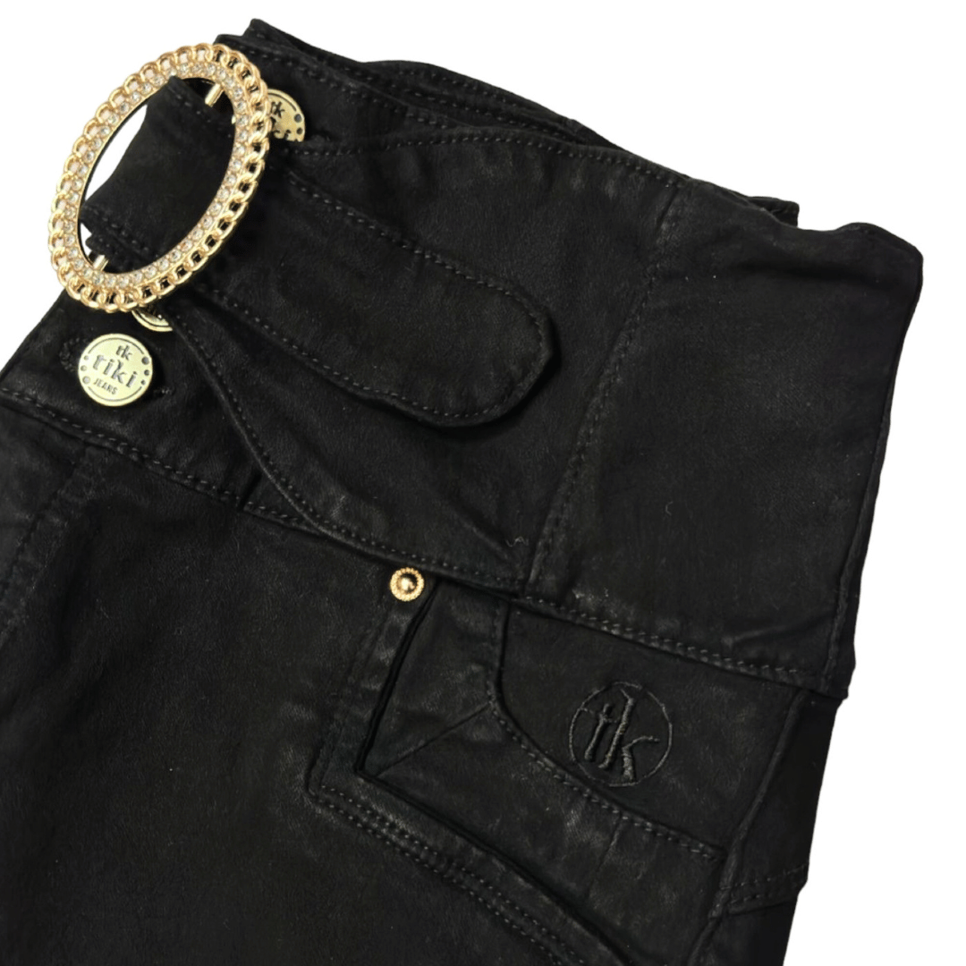 BUTT LIFTING JEANS BLACK TK485