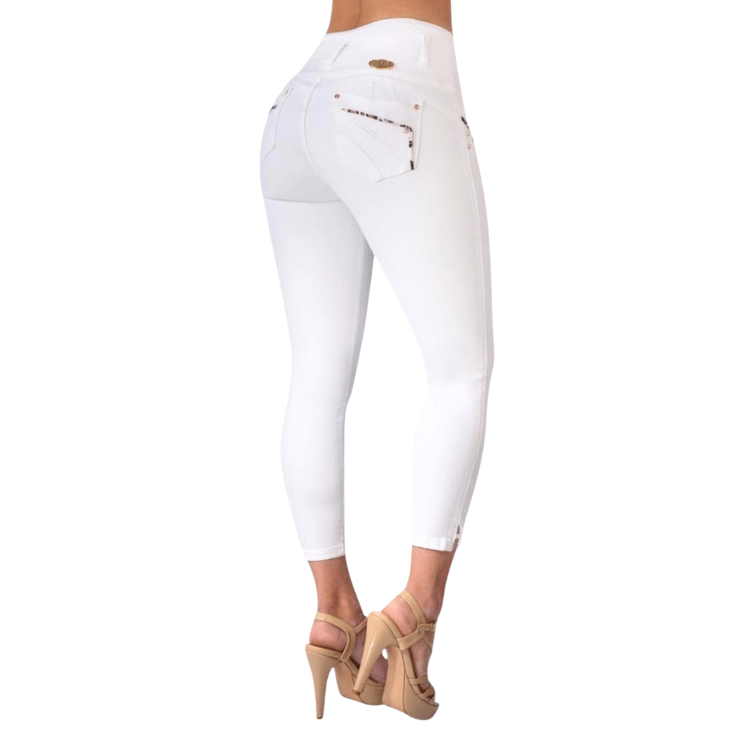 BUTT LIFTING JEANS WHITE TK368