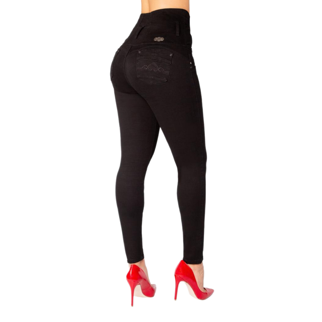 BUTT LIFTING JEANS BLACK TK484