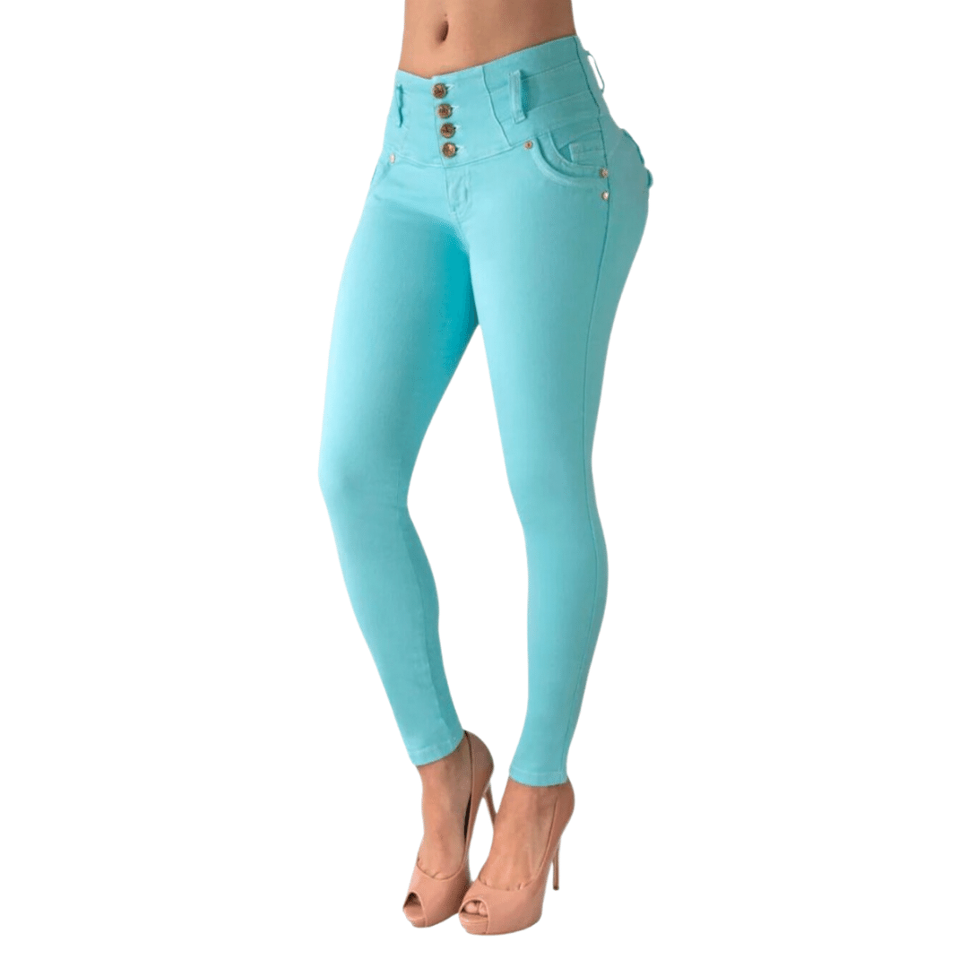 BUTT LIFTING JEANS AQUA TK355