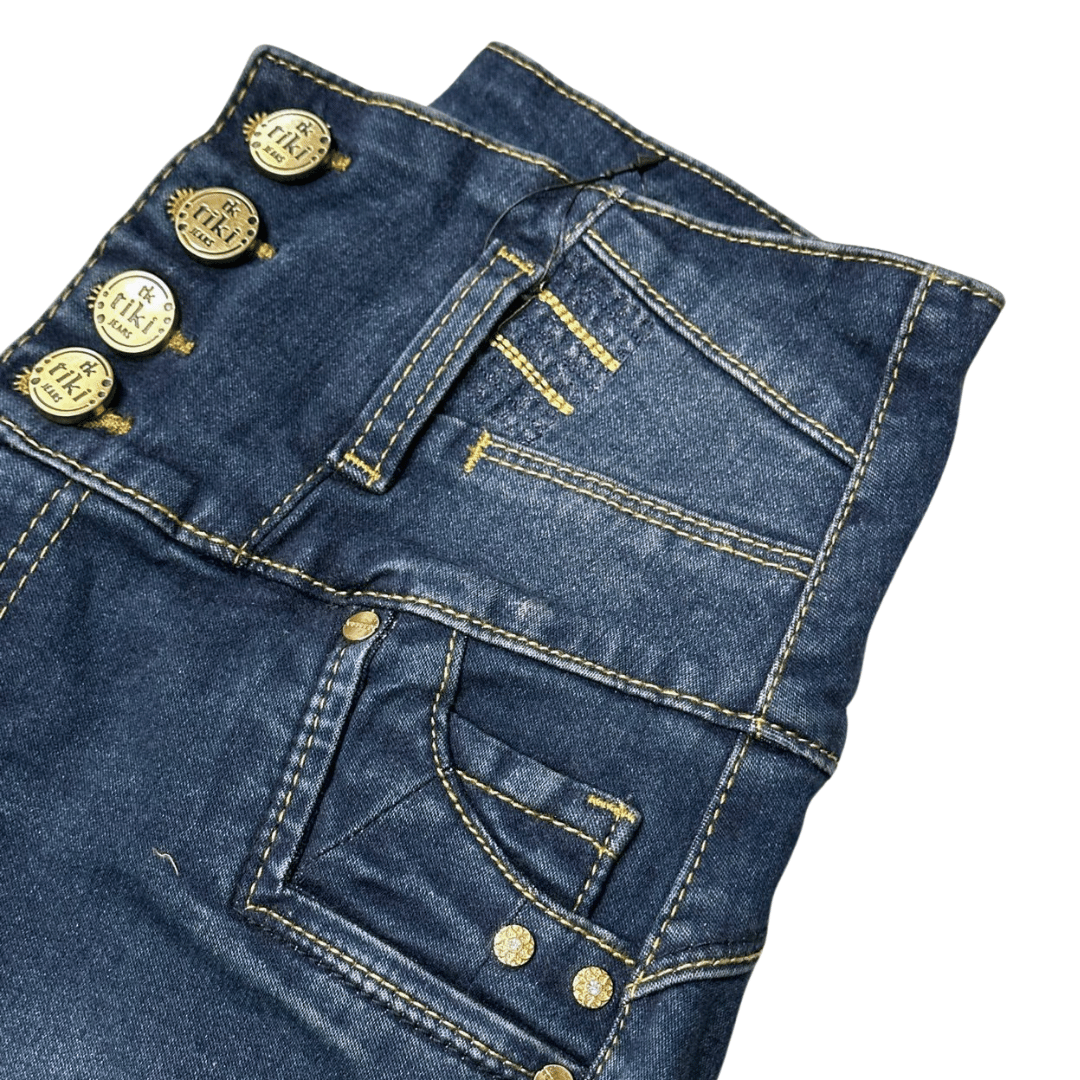 BUTT LIFTING JEANS DISTRESSED BLUE TK440