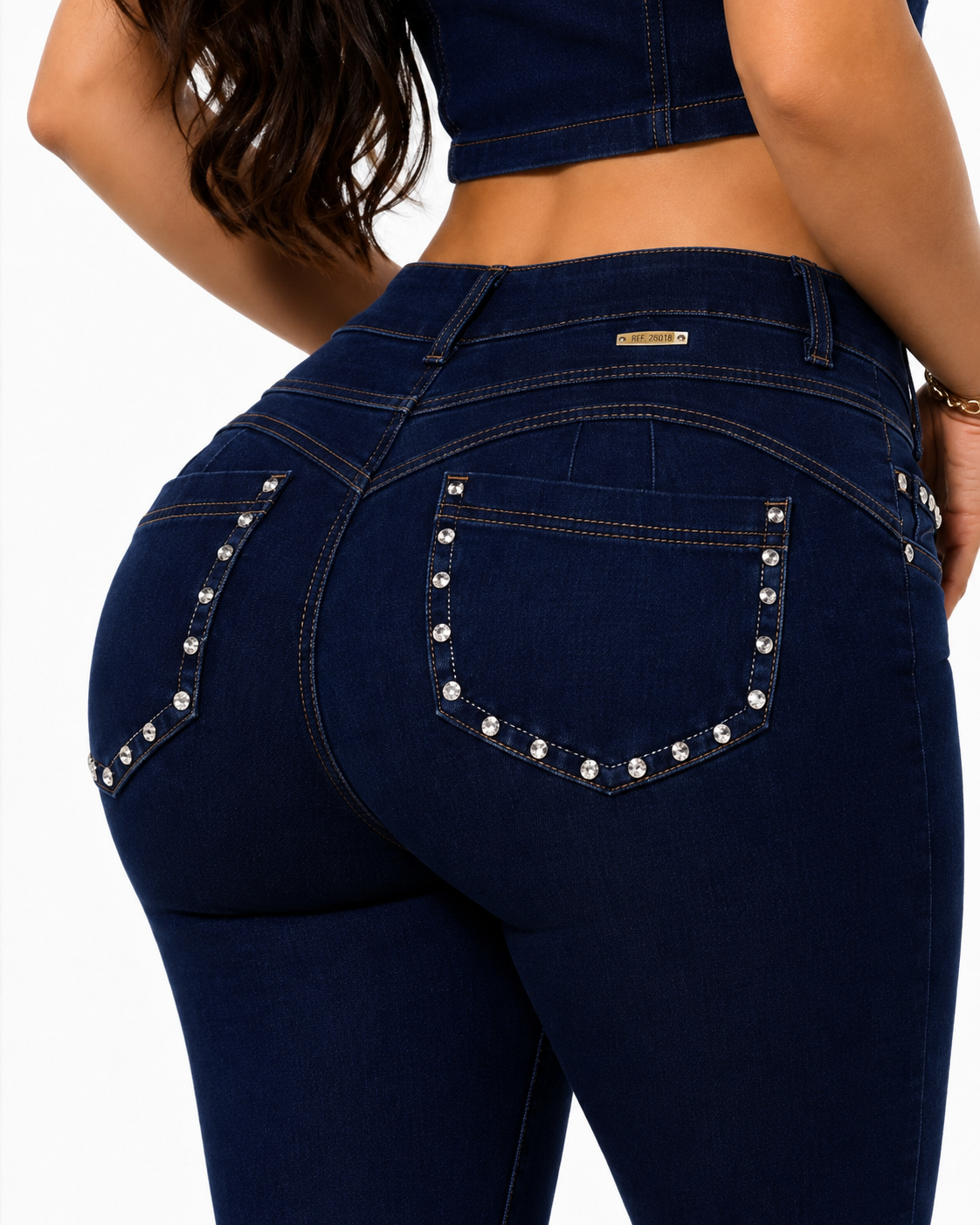 Denim Lifting Set – High Quality and Full Elasticity - S1007 DARK BLUE