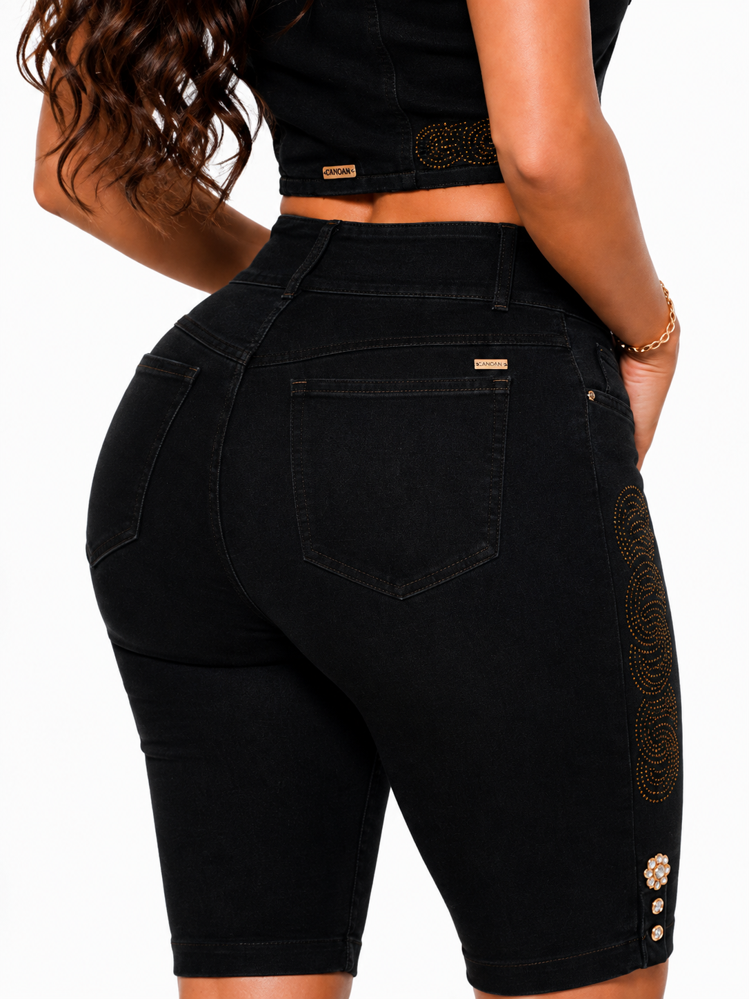 Stretch Denim Lift Set - CARMIN BLACK