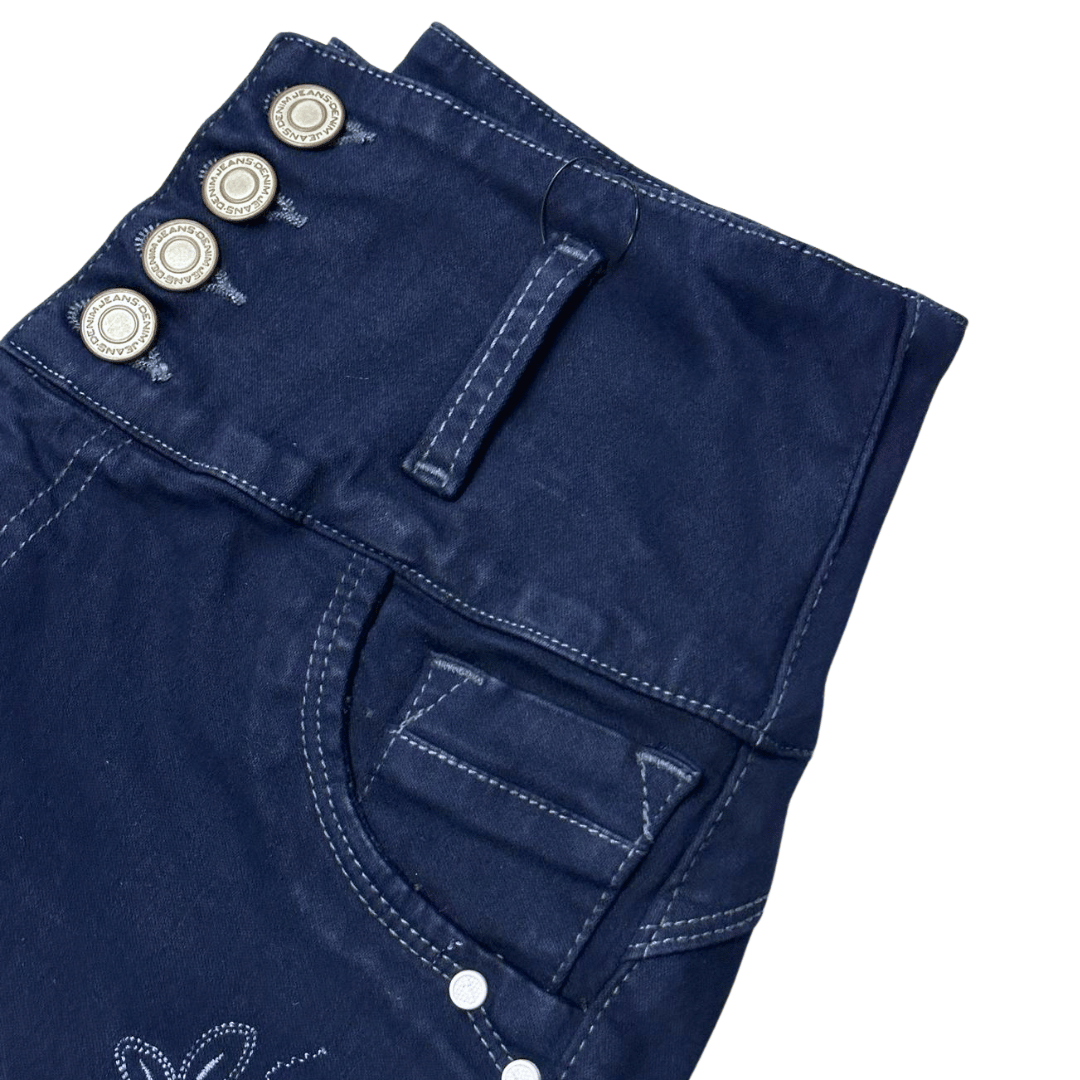 BUTT LIFTING JEANS FLARE DARK BLUE TK439