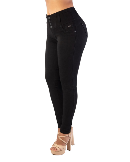 BUTT LIFTING BLACK SKINNY JEANS TK558