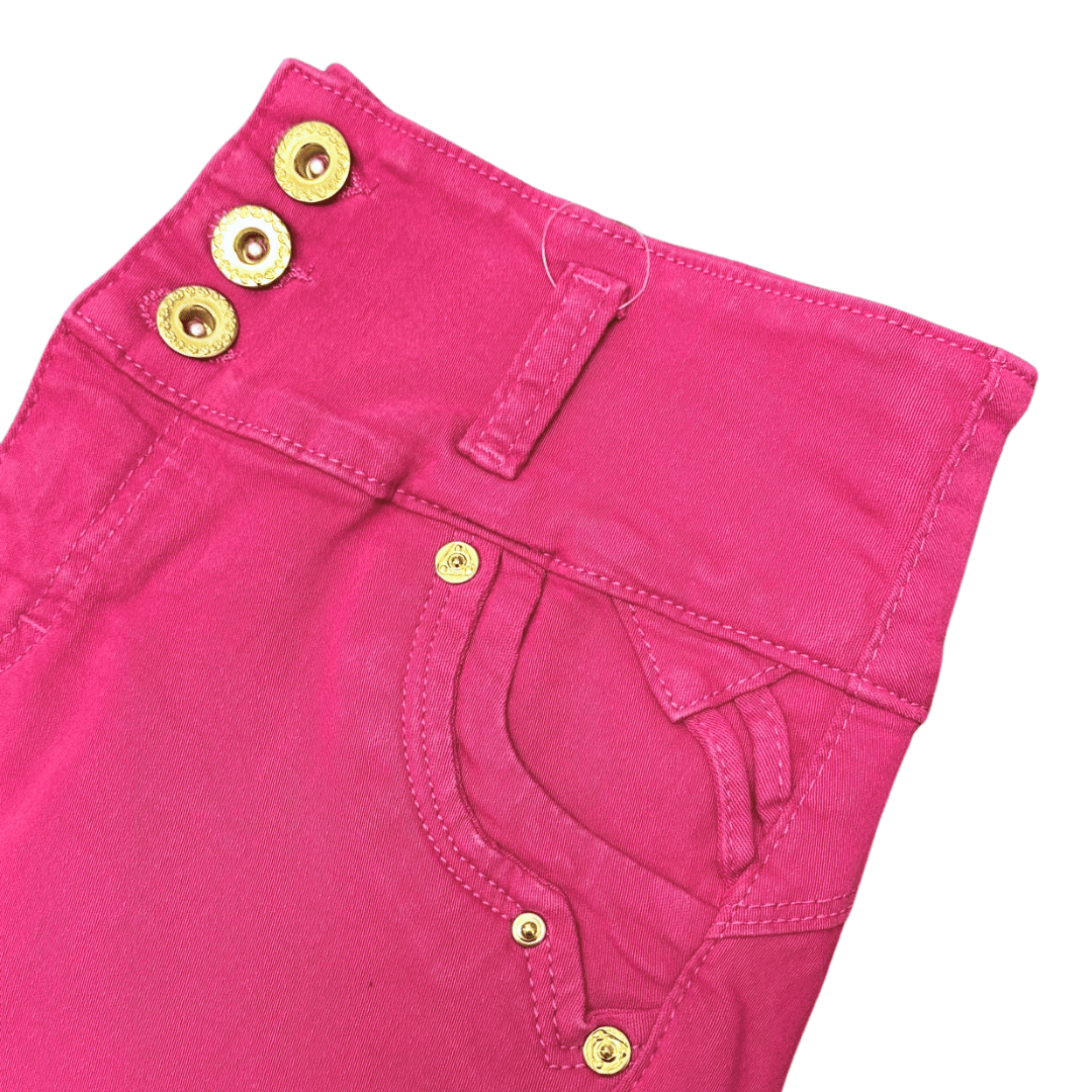 BUTT LIFTING JEANS PINK TK192