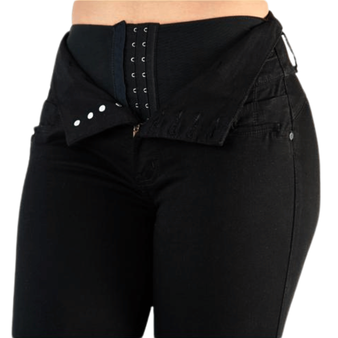 BUTT LIFTING JEANS CONTROL BLACK TK500