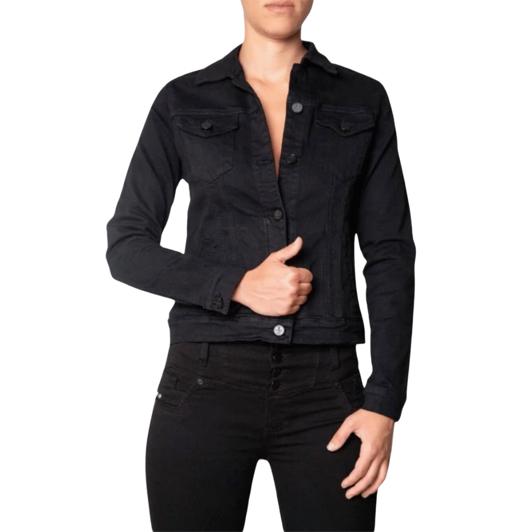 DENIM JACKET BLACK TK002
