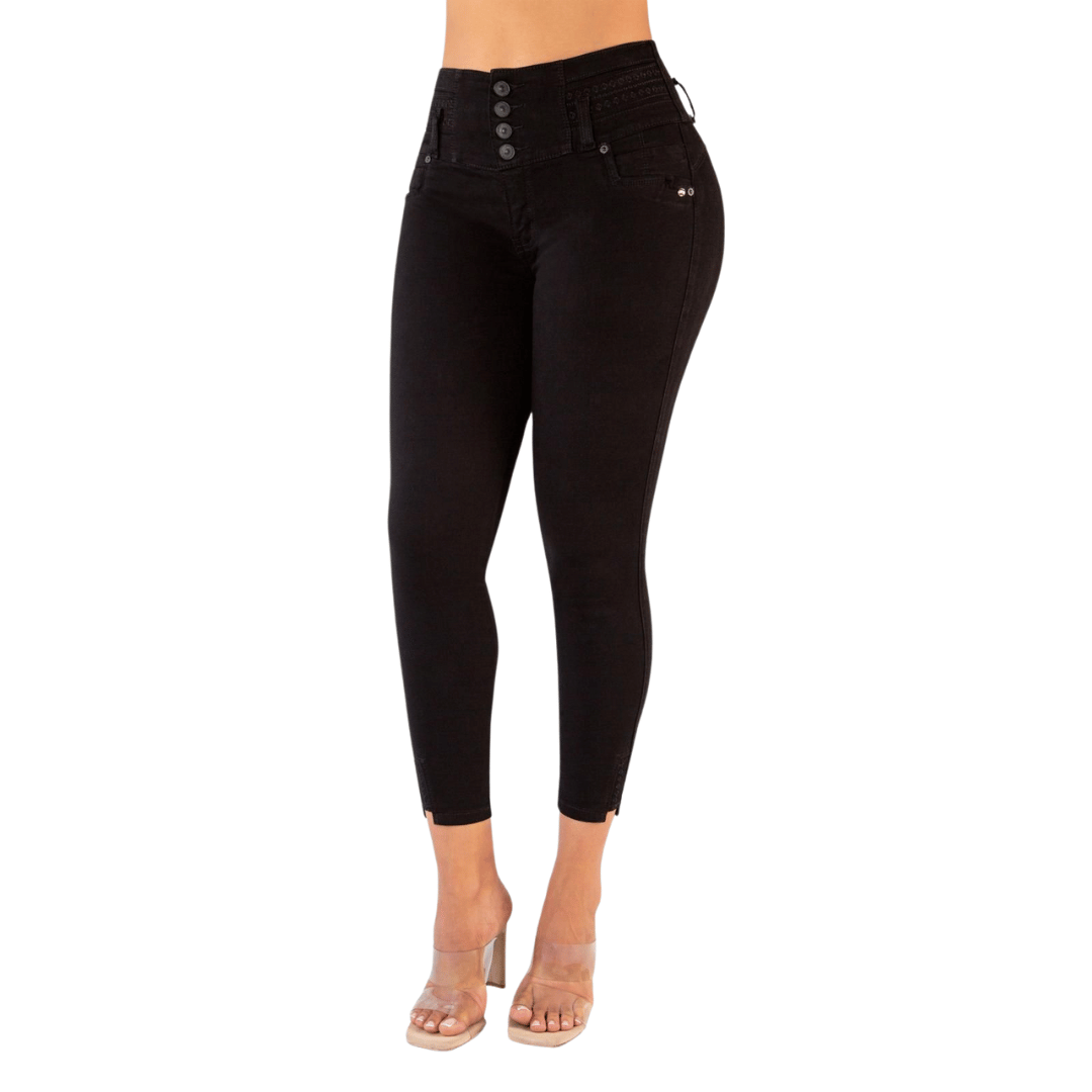 BUTT LIFTING JEANS BLACK TK499