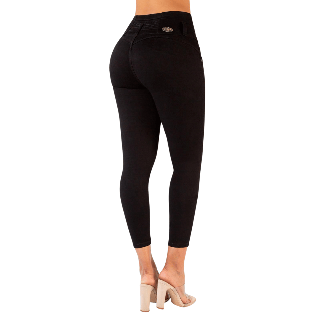 BUTT LIFTING JEANS BLACK TK499