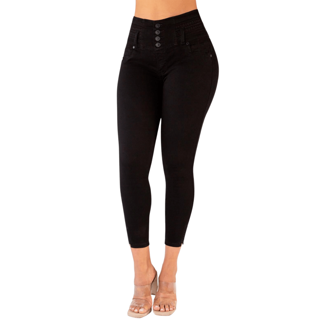 BUTT LIFTING JEANS CONTROL BLACK TK500