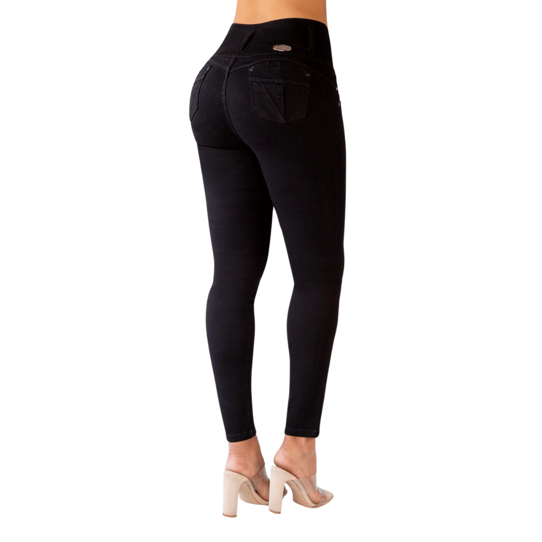 BUTT LIFTING JEANS BLACK TK497