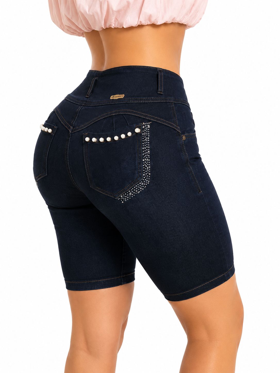 Stretch Denim Lift Set - SARA DARK BLUE