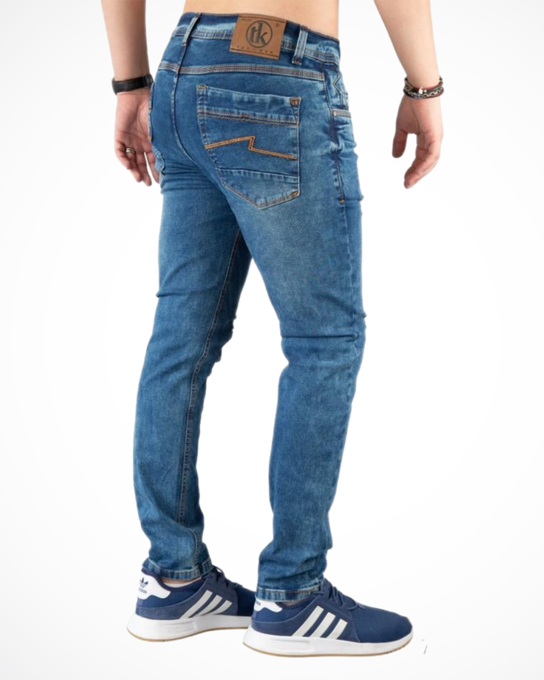 MEN’S JEANS DISTRESSED BLUE TK007
