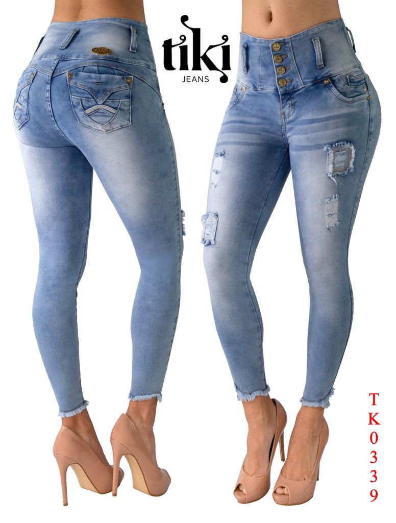 JEANS LEVANTACOLA AZUL ICE TK 339