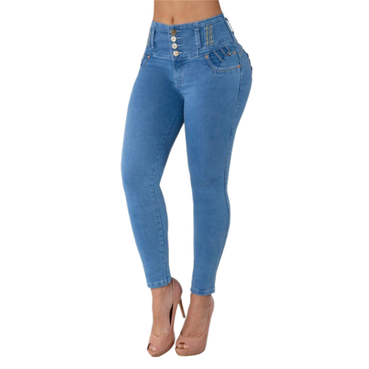 BUTT LIFTING JEANS LIGHT BLUE TK466
