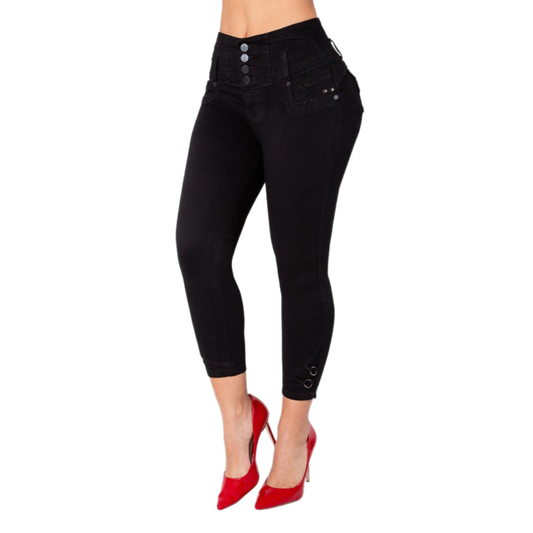 JEANS LEVANTACOLA NEGRO TK462