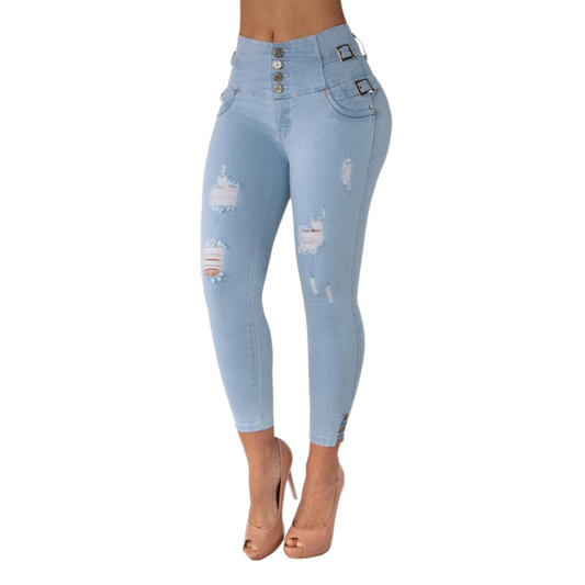 BUTT LIFTING JEANS SKY BLUE TK460