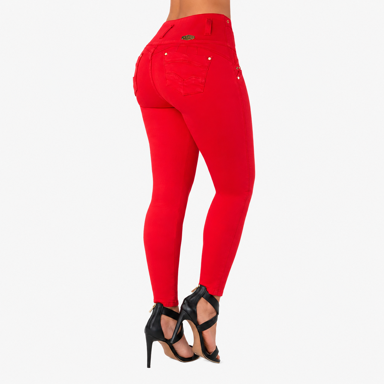 JEANS LEVANTACOLA ROJO TK458