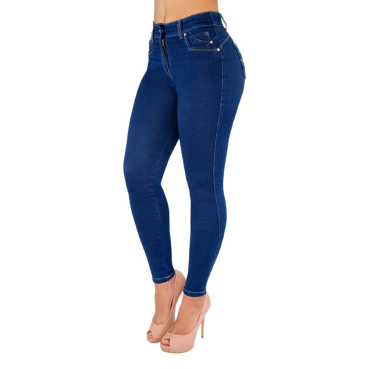 BUTT LIFTING JEANS DARK BLUE TK448