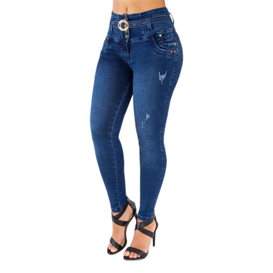 BUTT LIFTING JEANS DARK BLUE TK447