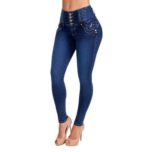 BUTT LIFTING JEANS DARK BLUE TK443