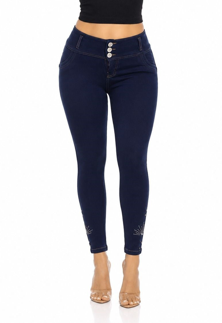 High-Waisted Push-Up - GRACE DARK BLUE