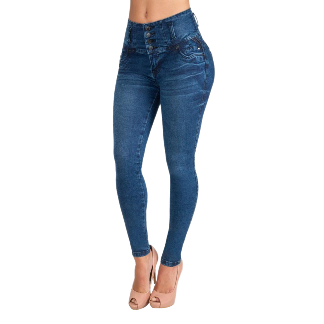 BUTT LIFTING JEANS BLUE TK437