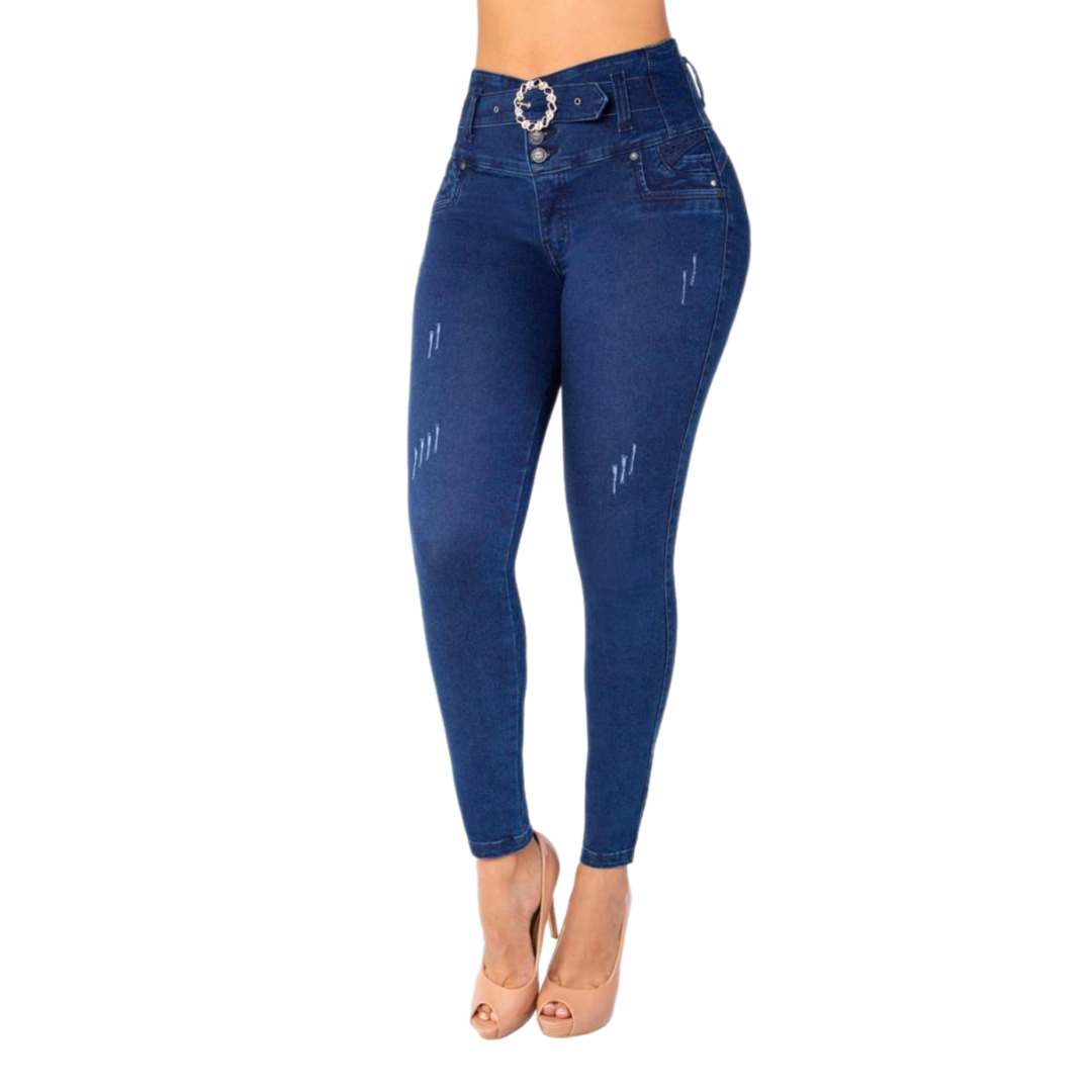 BUTT LIFTING JEANS DARK BLUE TK487