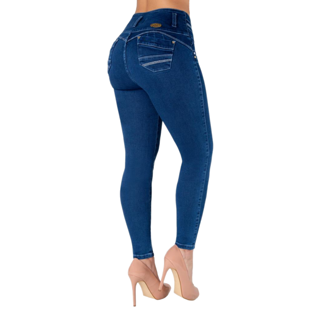 BUTT LIFTING JEANS DARK BLUE TK429