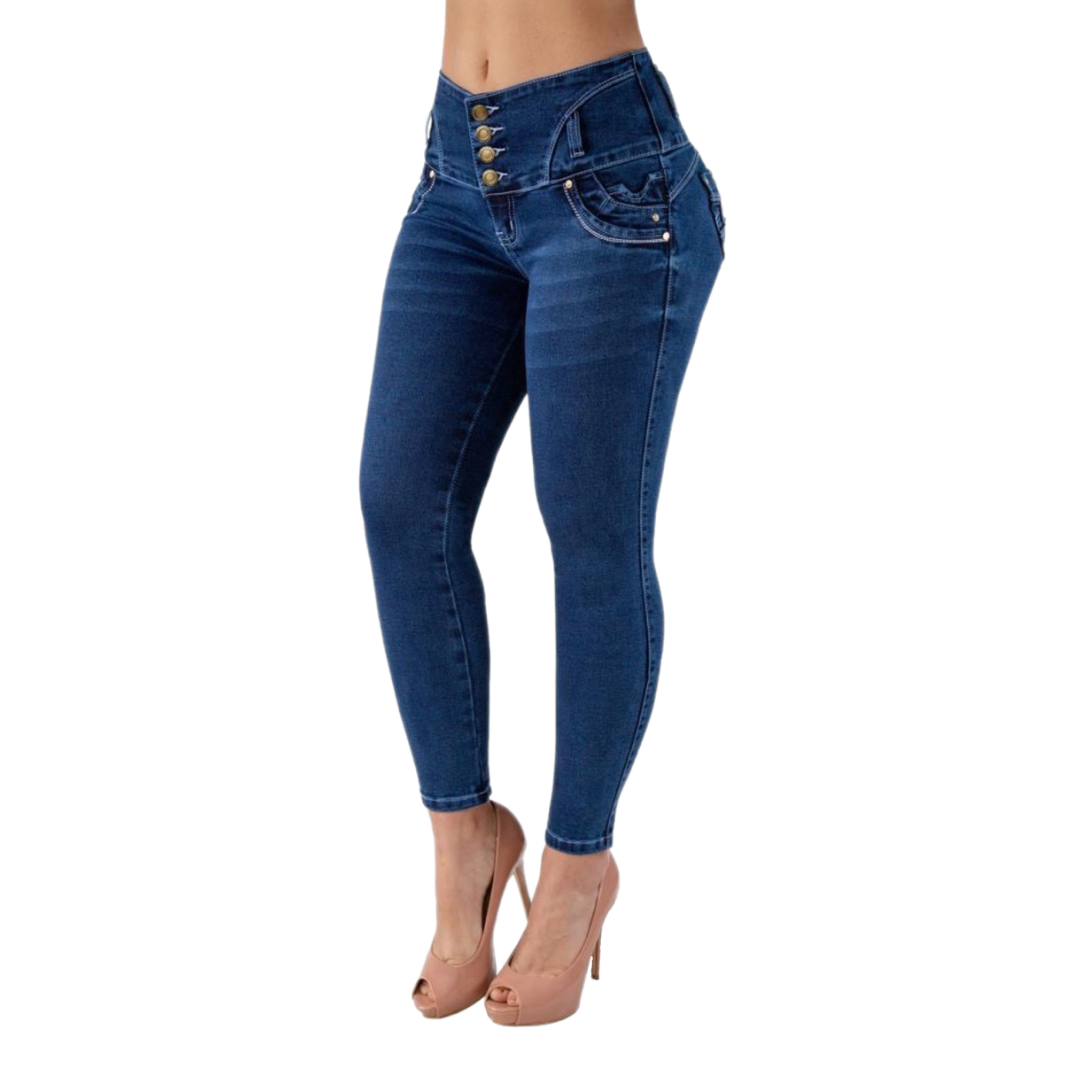 BUTT LIFTING JEANS DARK BLUE TK403