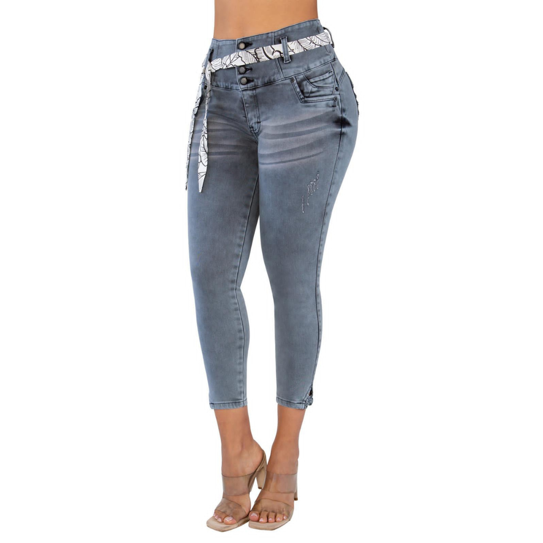 BUTT LIFTING JEANS LIGHT GRAY TK510