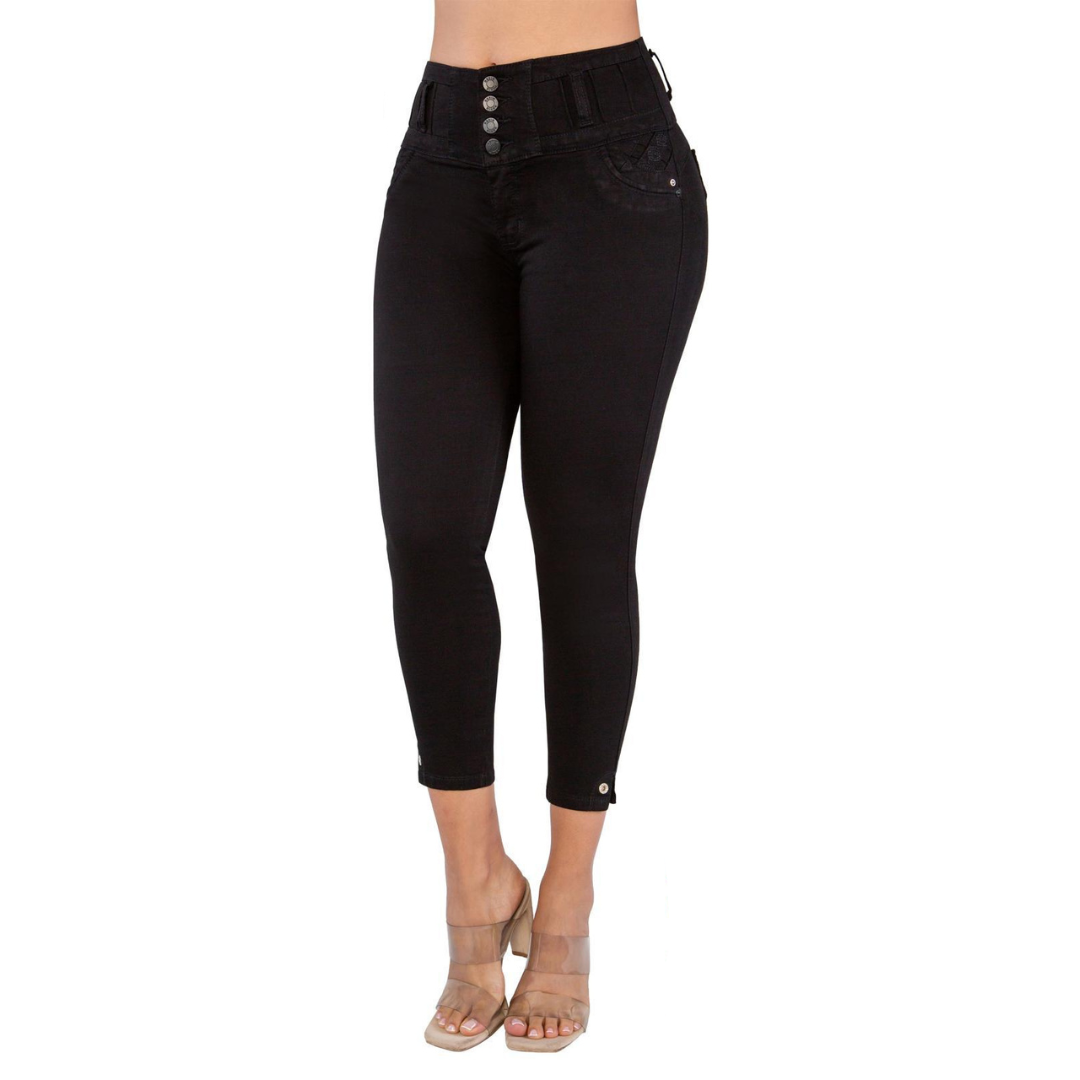 BUTT LIFTING JEANS BLACK TK513