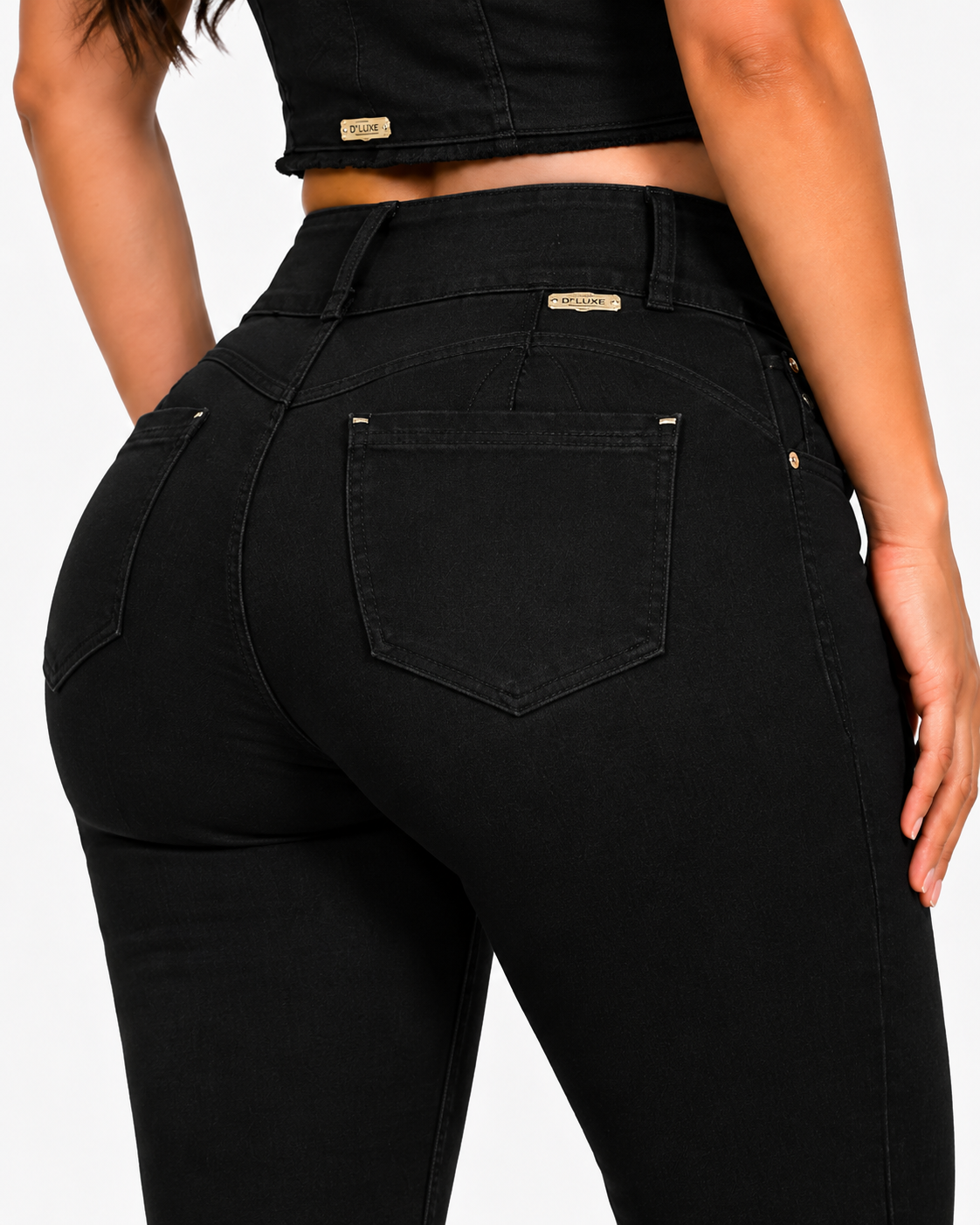 Stretch Denim Lift Set - CARMIN BLACK