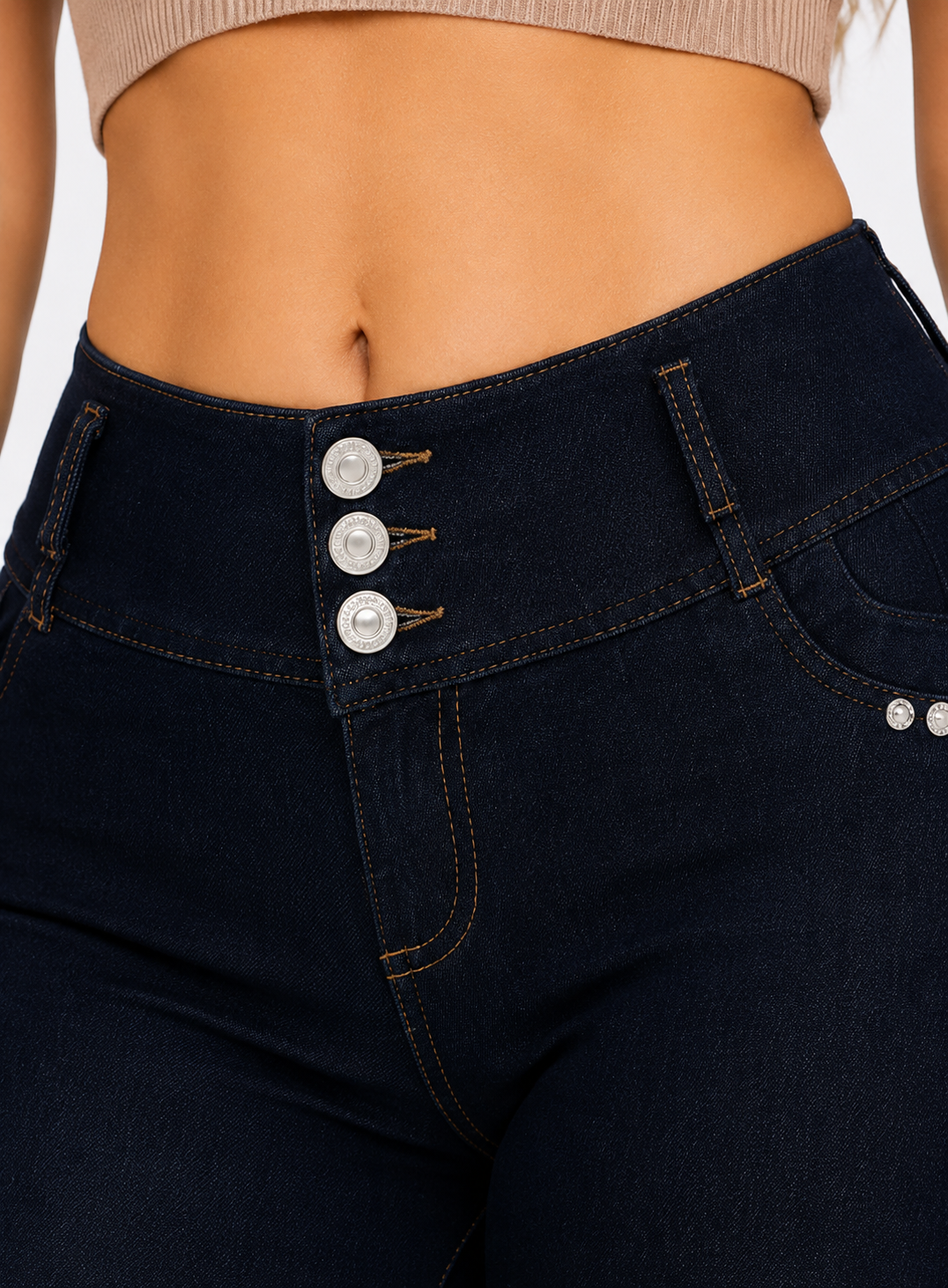 Stretch Denim Lift Set - MAYA DARK BLUE