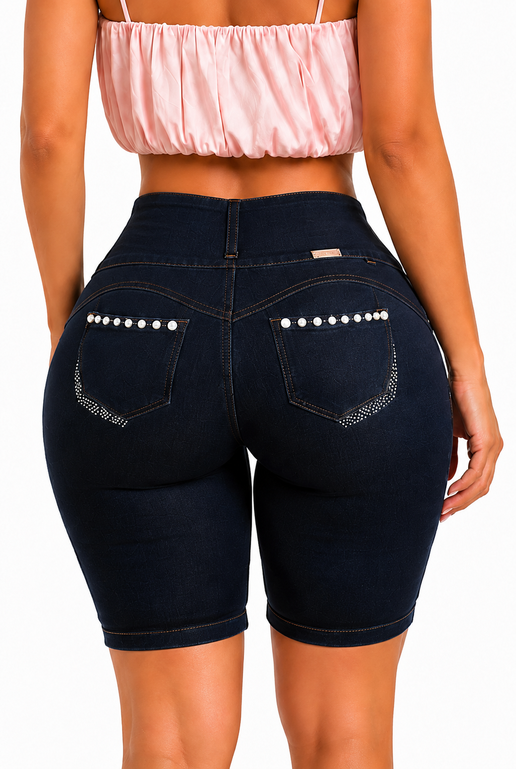 Stretch Denim Lift Set - SARA DARK BLUE
