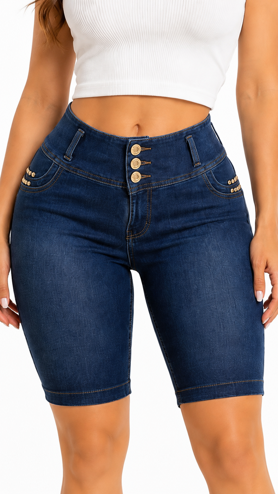 Stretch Denim Lift Set - MELISSA DARK BLUE