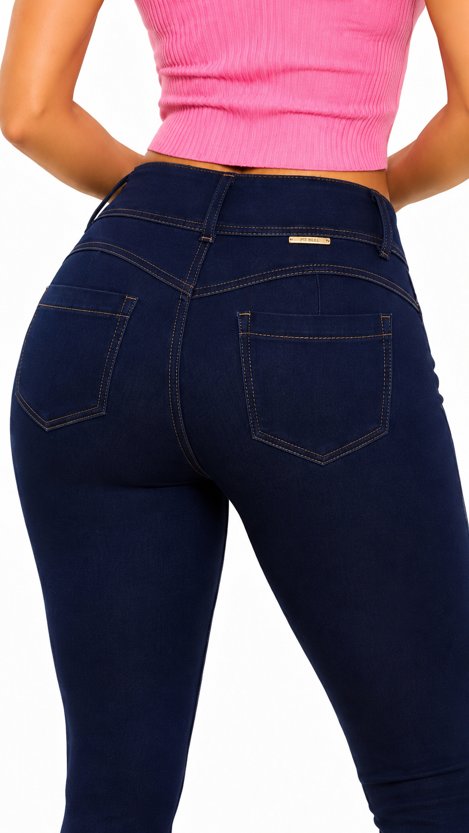 High-Waisted Push-Up - CLARA DARK BLUE