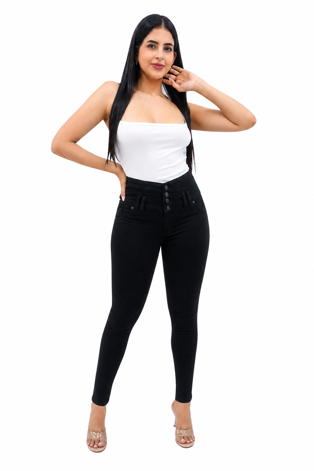 Curve Lift Push-Up Skinny Jeans - TK604