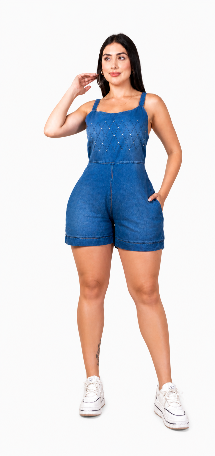 JEAN DRESS WITH BUTTONS LIGH BLUE